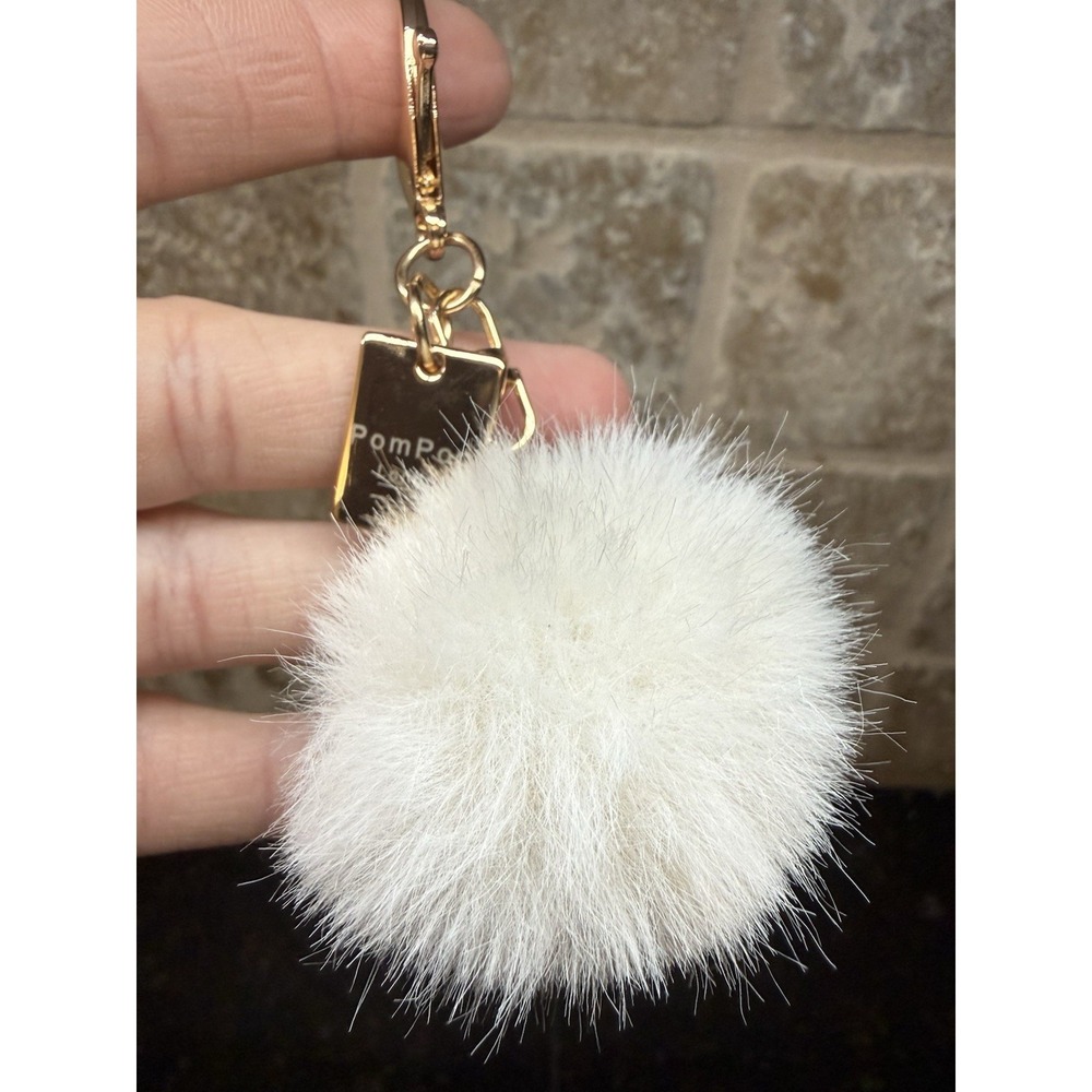 Pom Pom London Mini Pom Pom Cream Bag Charm Only